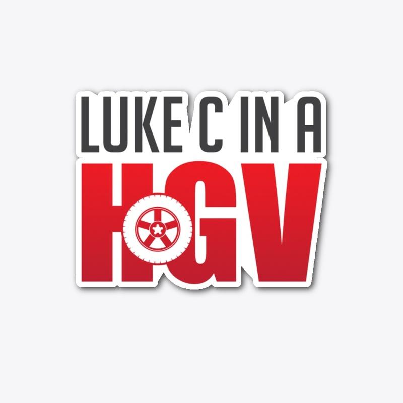 Luke C in a HGV Stickers