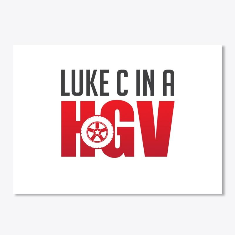 Luke C in a HGV Stickers